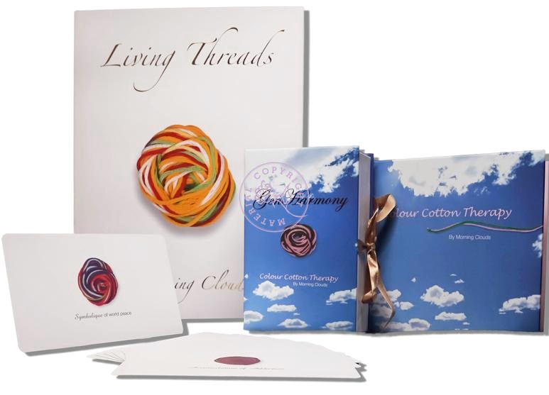 Living Threads Book Manual Colour Cotton Therapy Book And Genharmony Set Of Three empowers individuals to transmute their darkness and fear into an unlimited potential for light, love and strength. It is the magic of the soul that can vibrationally lift us into greater joy and expansion.